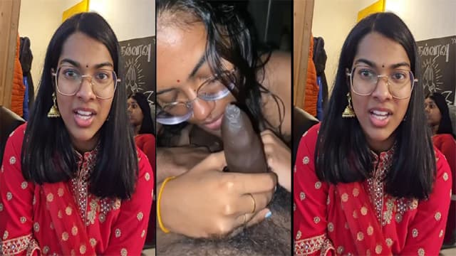 Tamil Hot Girl Blowjob to Uncut Cock Viral Mms